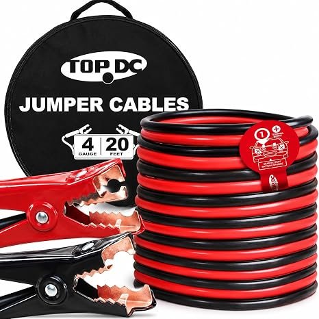 TOPDC 4 Gauge 20 ft Jumper Cables