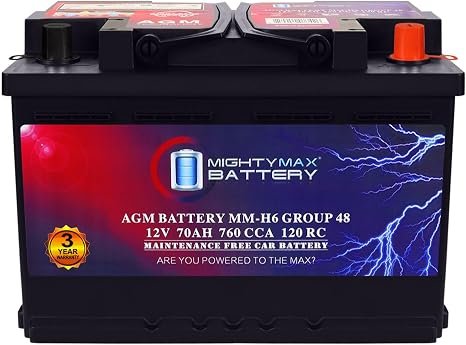 Mighty Max H6 AGM Start-Stop Battery